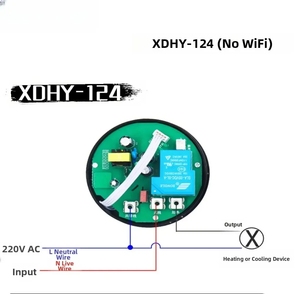 

Automatic Switch Digital Thermostat Smart Home Device Advanced Material Child Lock Feature Digital Temperature Display