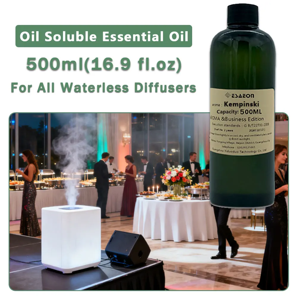 ESAEON High-End Club Aroma Machine Oil - Essential Oil For Diffusion Machine Supplement Solution, Kempinski - 500ML (16.9 fl.oz)