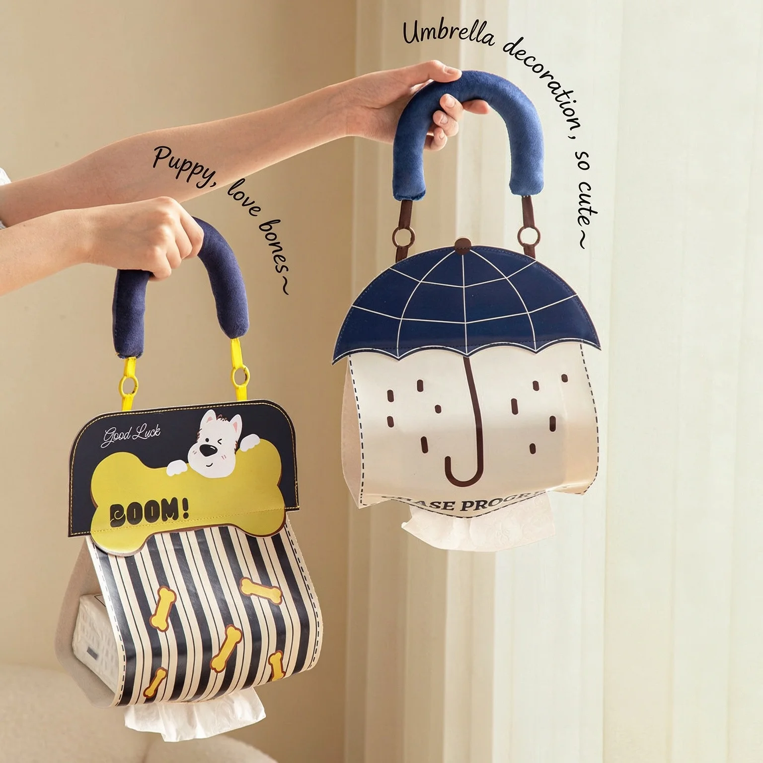 Waterproof Wall Hanging Tissue Box Large Capacity Toilet Paper Holder Facial Tissue Storage Container Bathroom Organizer