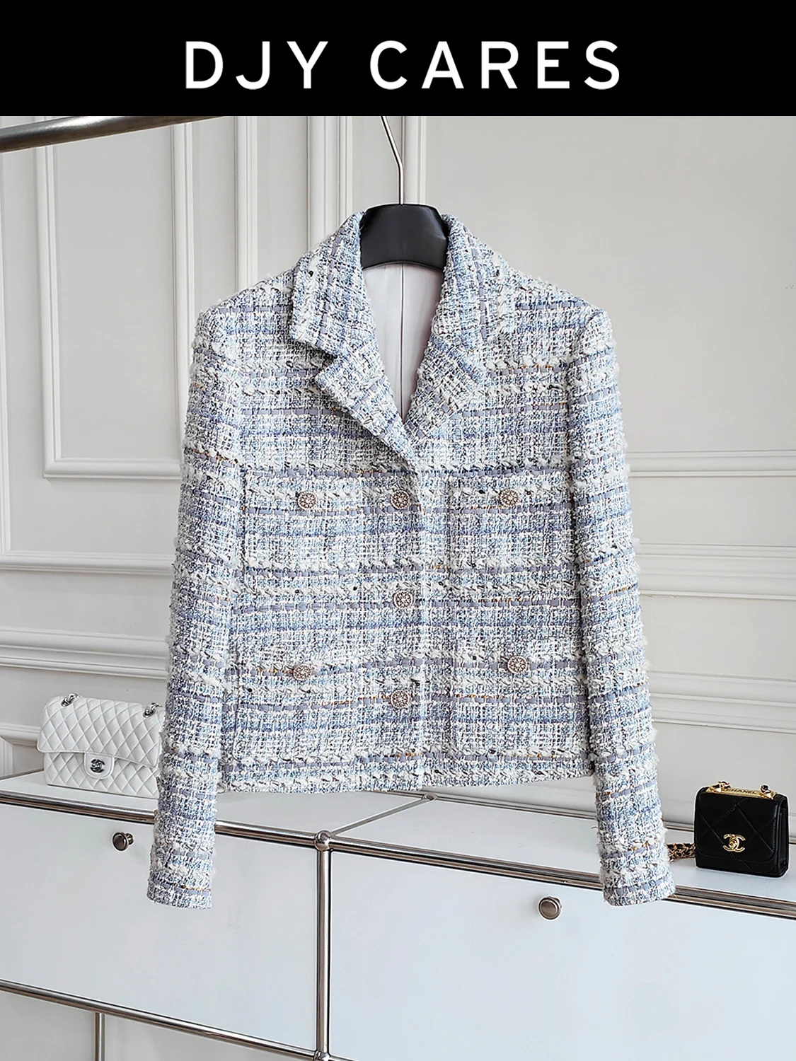 New Coarse floral  Rough floral collar  fashionable and versatile coat big  size