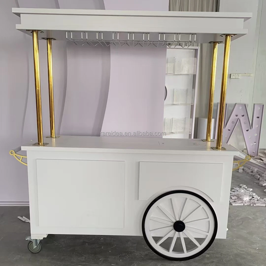 Wedding Party Decoration Dessert Plate Cart Candy Cart Display Wedding Decoration Display Champagne Cart Backdrop