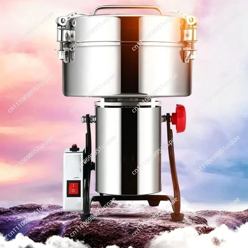 Professional Electric 4500g Commercial Stainless Steel Grain Grinder for Coffee Spices and Powder Mill Machine