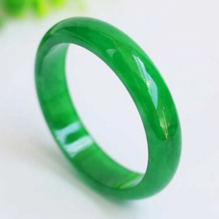 Natural Myanmar Jadeite Green Jade Bangle Women Healing Gemstone Fine Jewelry Genuine Grade A Burma Jade Bangles Stone Bracelets