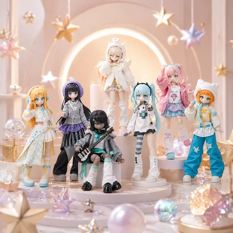 1/8 Bjd Blind Box Starwishproject Doll Articulated Electronic Group Action Figure Trendy Toy Desktop Ornament Gift For Collector