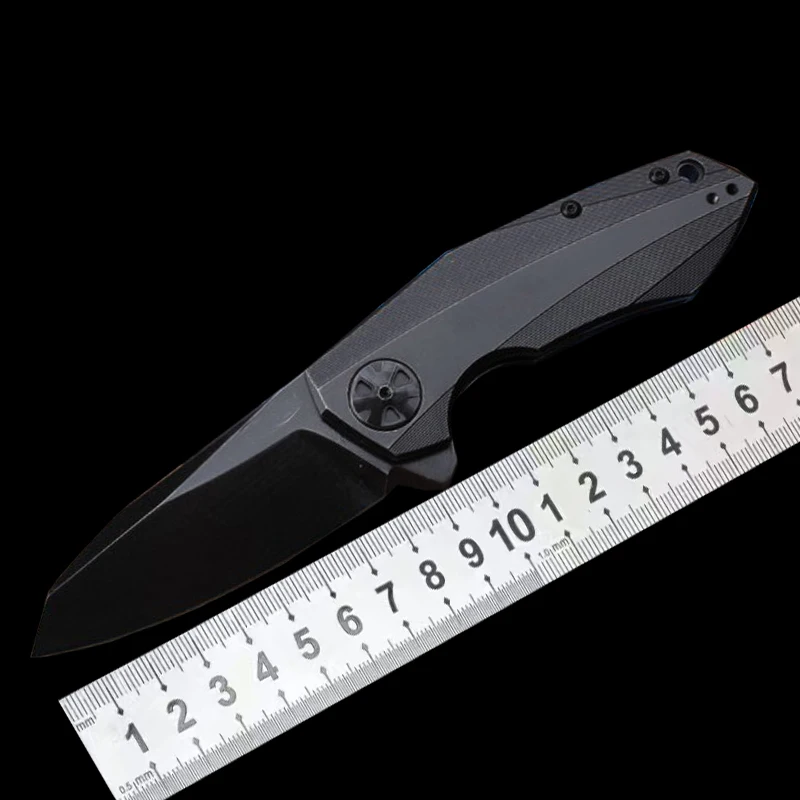 ZT0456 Folding Pocket Camping Outdoor Knife D2 Blade Titanium Alloy Handle Survival Tactical Hunting knives CNC Tool