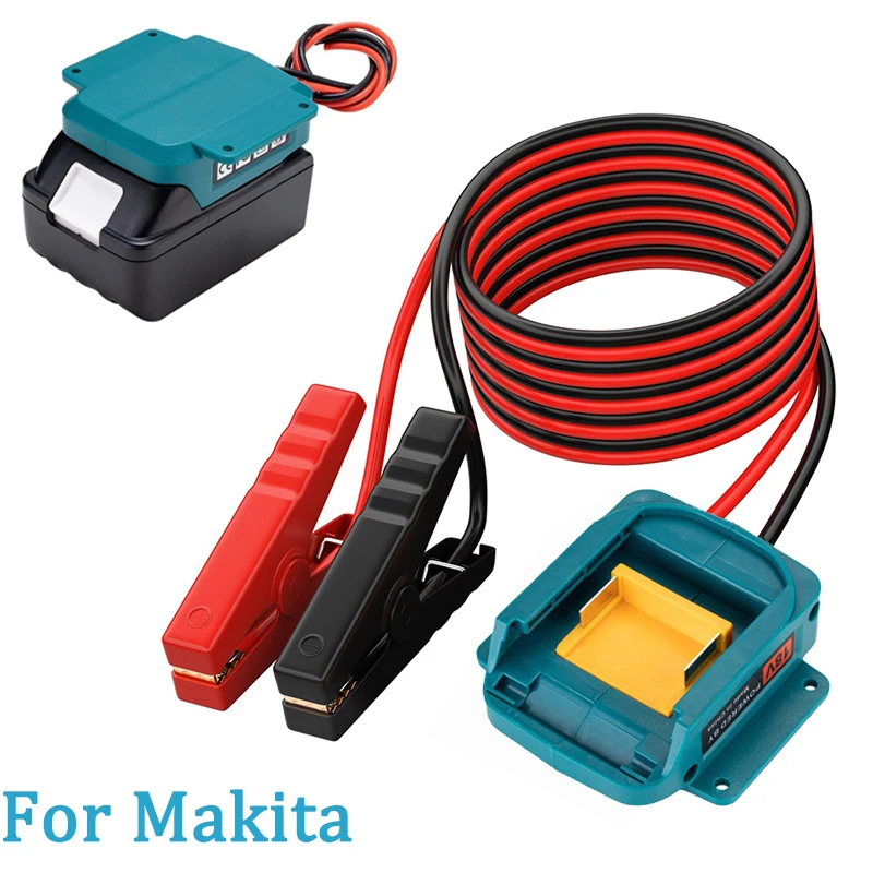 سيارة الانتقال كاتب لماكيتا 18 فولت BL1850 BL1830 بطارية ليثيوم أيون الطوارئ الداعم بدء جهاز السيارات الداعم الكابلات