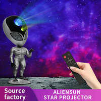 Alien Galaxy Projector Night Light Remote Timer Nebula Star Projector Led Lamp for Kids Bedroom Ceiling Home Theater Decor Alien