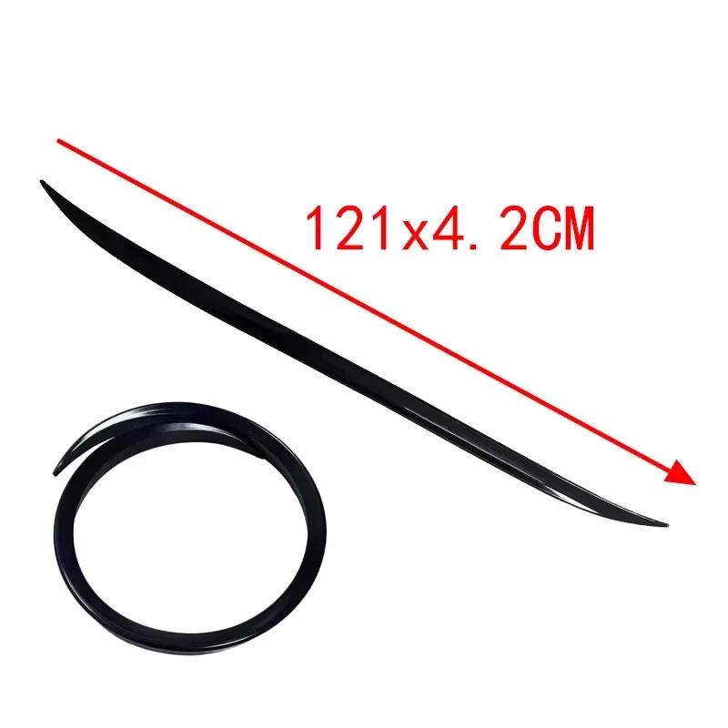 For BMW Accessories i4 G26 2021-2026 Car Rear Trunk Boot Spoiler Wing Lip Body Kits Gloss Black Soft Plastic