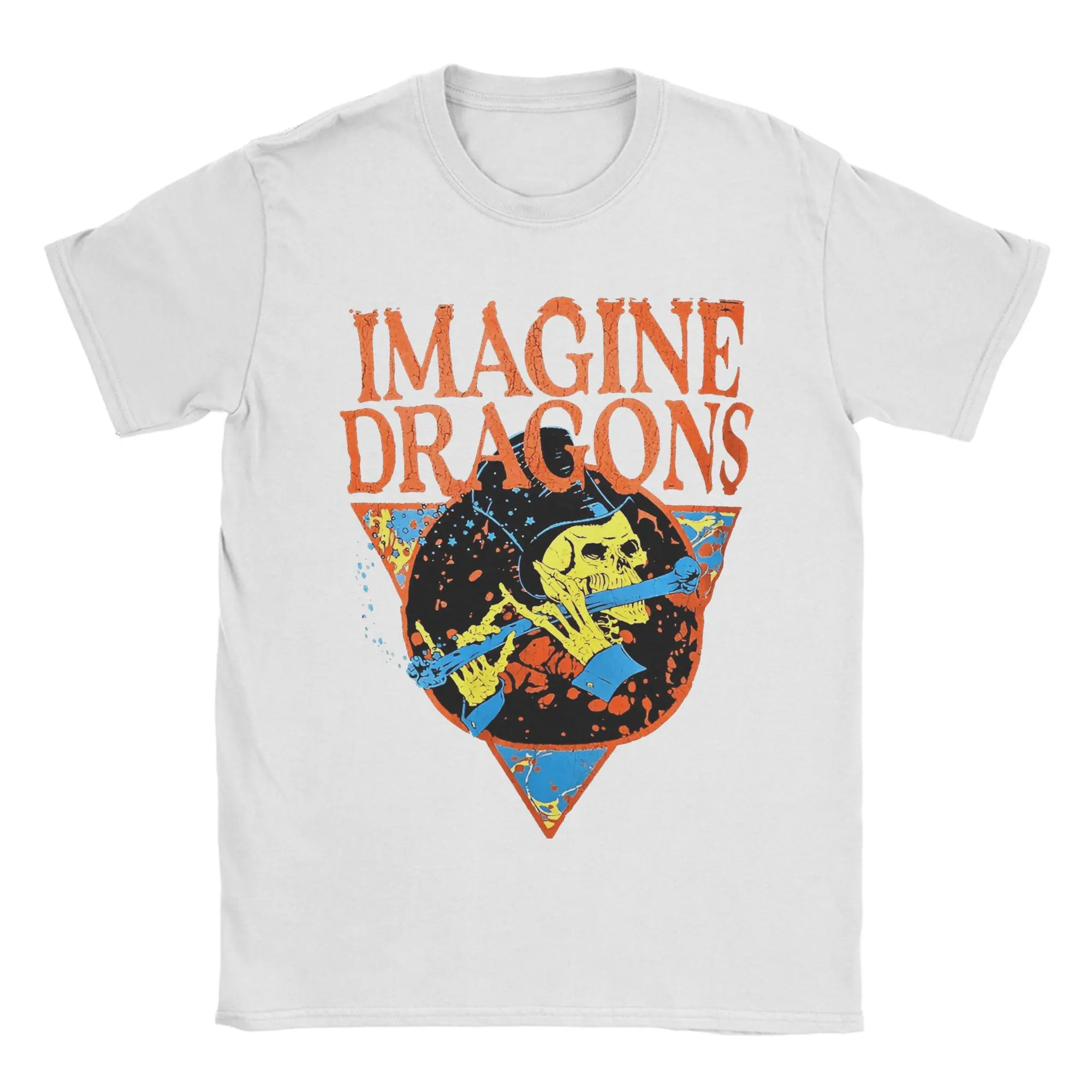 

Band Imagine Dragons T-Shirt Summer Pure Cotton T-Shirts For Couple Hip Hop Pattern Tee Shirt Short Sleeve Y2K Basic Top Tees