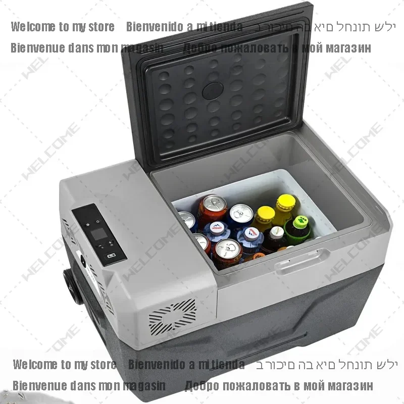 

Car Refrigerator 15L-50L Mini Fridge Freezer Portable Compressor Cooler 12/24V DC 110-240V Ice Box Driving Camping Picnic