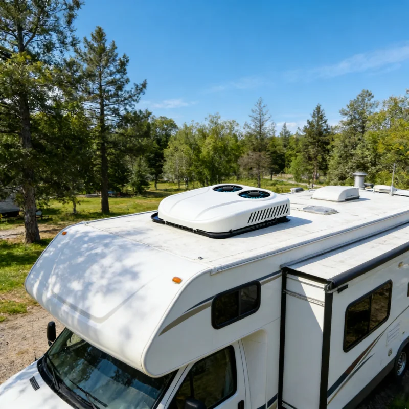 

12V/24V Electric Mini AC Roof Parking Air Conditioner Cooler For RV Truck Caravan Van Rooftop Parking Auto Air Conditioning