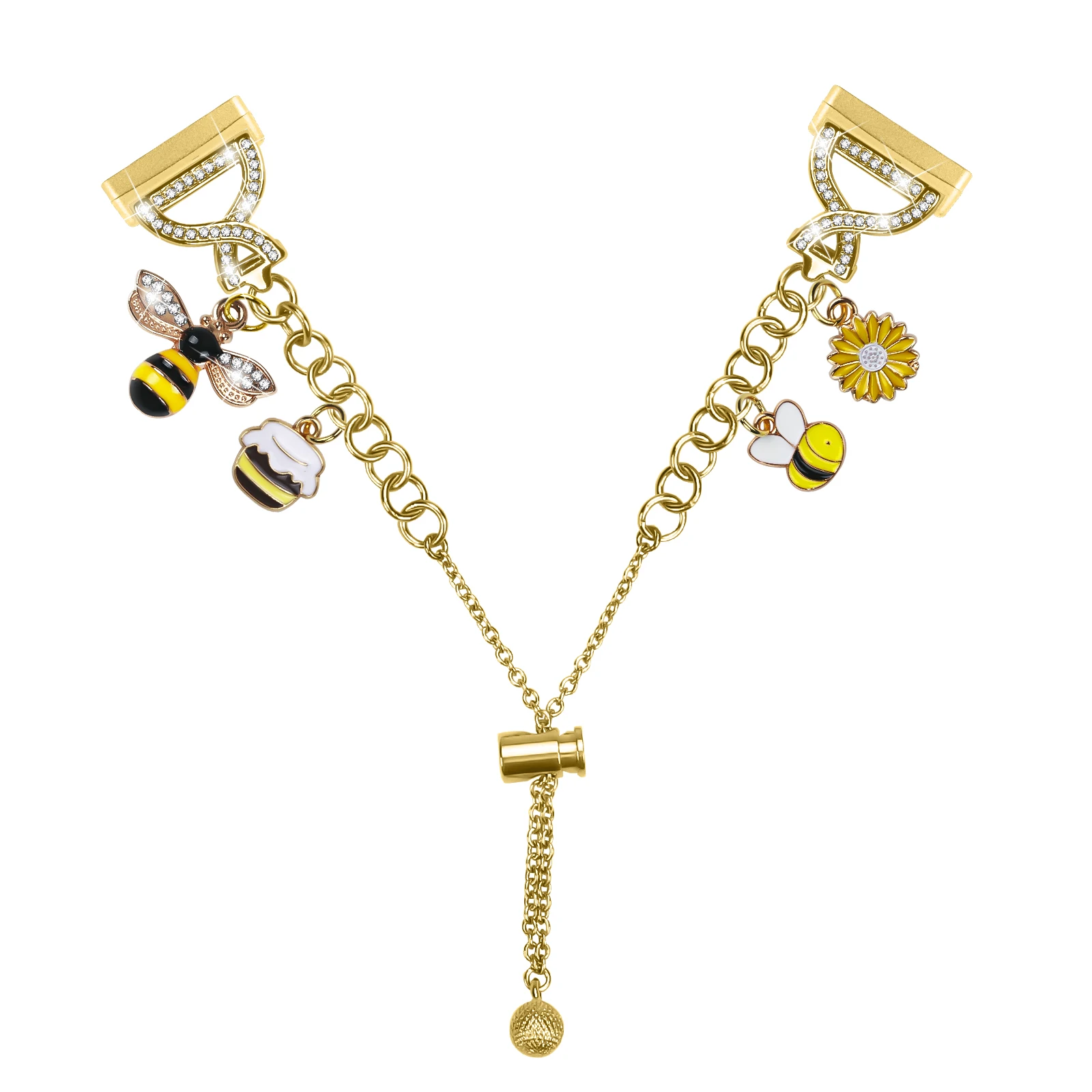 ไม่มีช่องว่างโลหะเพชรสายนาฬิกาสําหรับ Fitbit Sense Versa 3 สายรัดข้อมือสร้อยข้อมือ Fitbit Versa 4 Sense 2