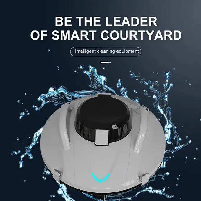 เครื่องดูดฝุ่นหุ่นยนต์สระว่ายน้ําคุณภาพสูงไร้สาย OEM / ODM หุ่นยนต์ทําความสะอาดอย่างรวดเร็วสําหรับสระว่ายน้ํา