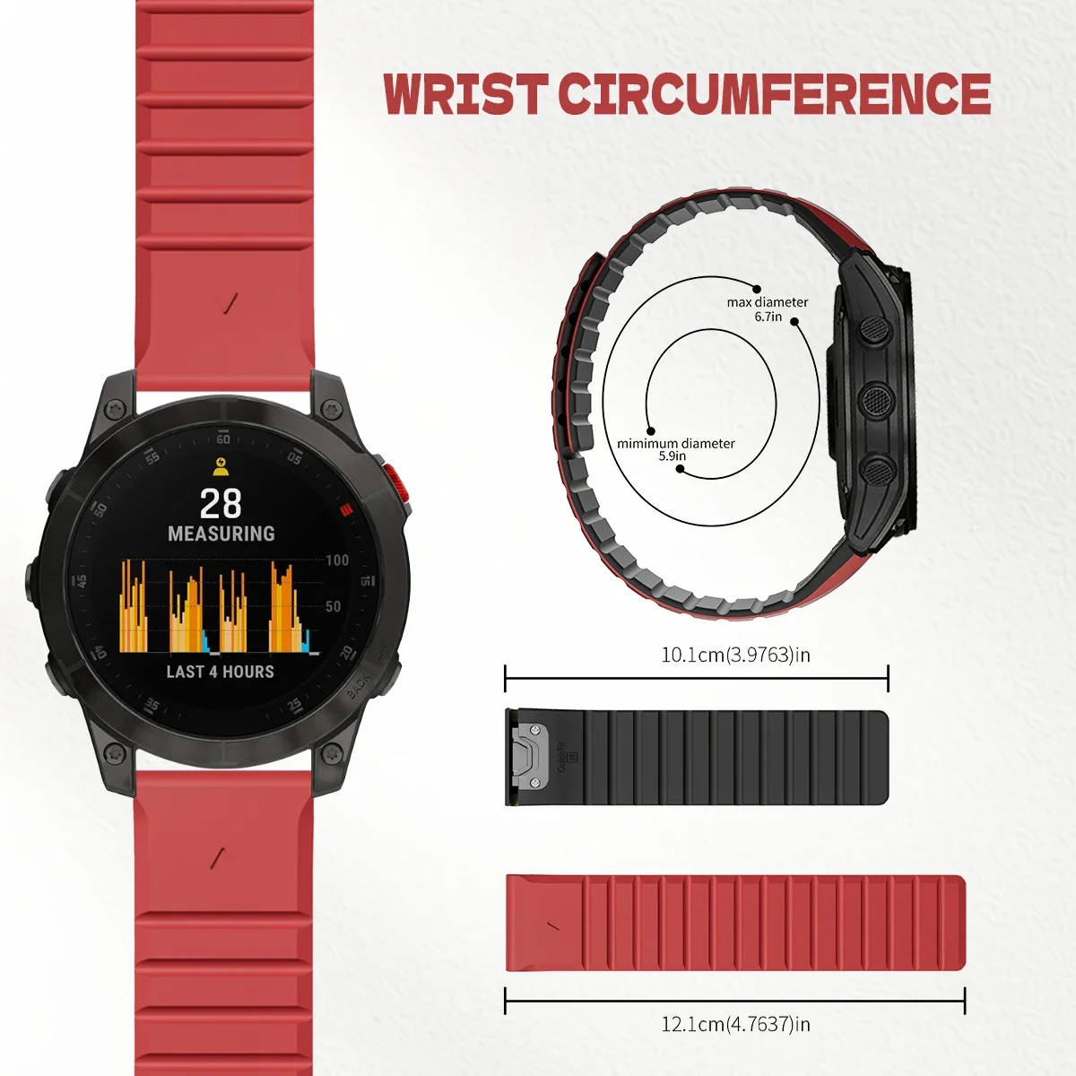 26/22mm Silicone Watch Band For Garmin Fenix 8 7X 6 6X Pro 5 5X Plus 3 HR Enduro Epix Gen 2 Smartwatch Magnetic Loop Wrist Strap