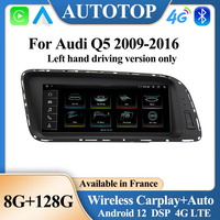 AUTOTOP 8.8” Android 12 Touch Multimedia Player Screen Wireless CarPlay Android Auto For Audi Q5 2009-2016, WIFI GPS Navi Stere