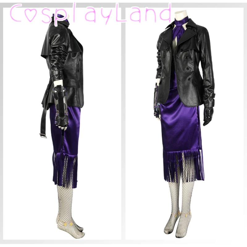 Fighting Game Cosplay Nina Williams Costume Sexy Dress Coat Women Battle Outfit with Accessories Complete Set Halloween Costumes