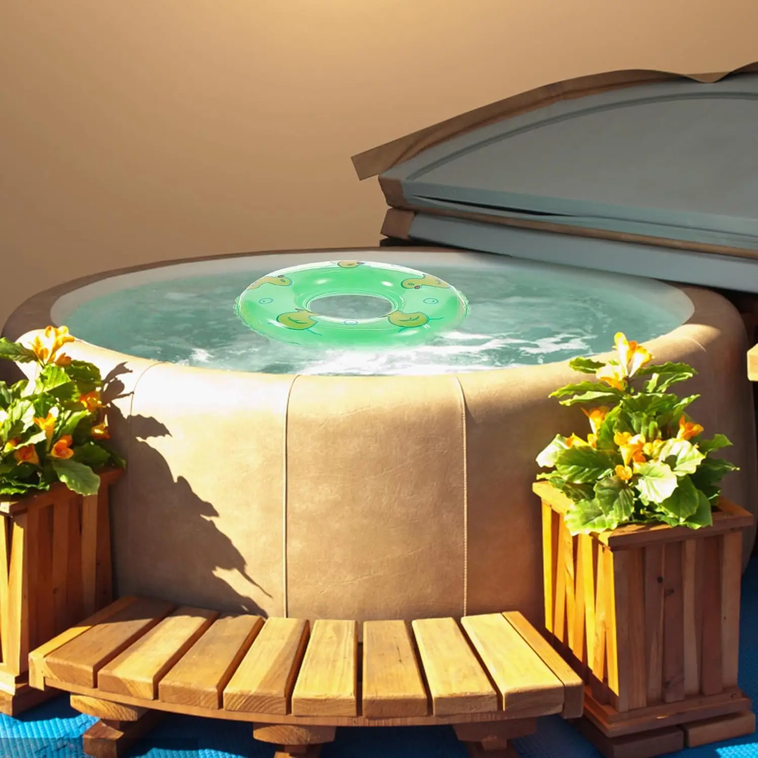 45 Stück Mini-Schwimmringe, Foto-Requisiten: Pool-Float-Spielzeug für Puppenhaus-Dekoration, Foto-Requisiten, DIY Mini-Hauszubehör, Hausornamente, pp