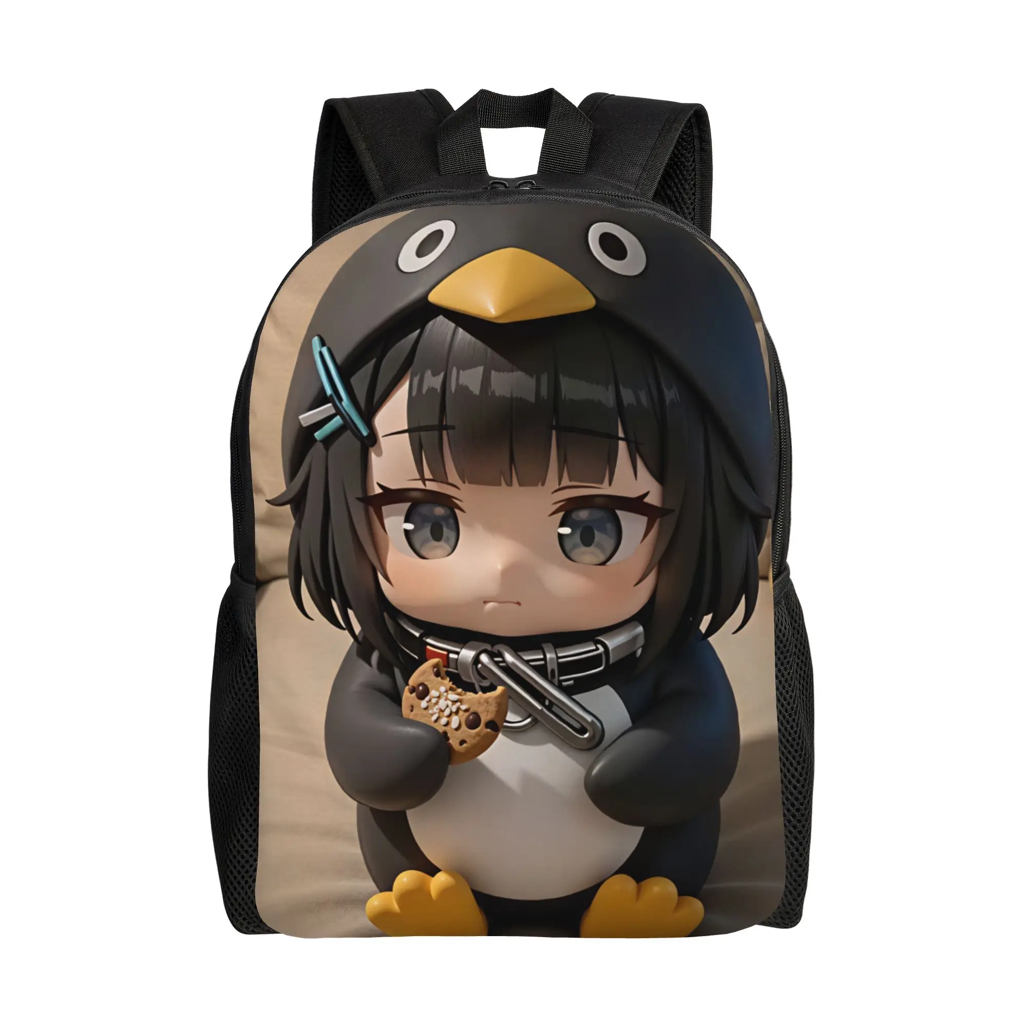 Gugu Gaga Penguin  Backpack  Streetwear Backpacks Girl Travel Print High School Bags Design Rucksack