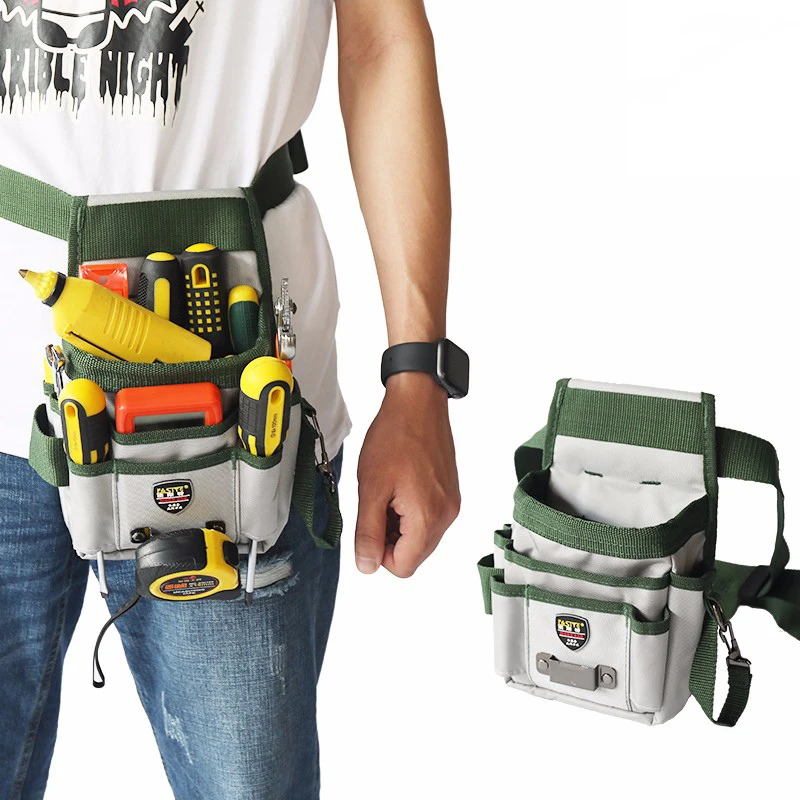 Tool Bag High-Capacity Electrician Tools Waist Storage Bag Belt Tool Case for Pocket Wire Organizer