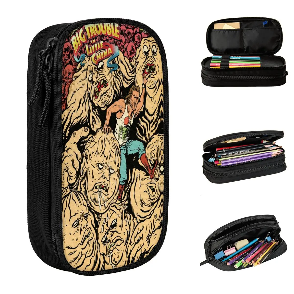 

Большой пенал Big Trouble In Little China Merch, двухслойный пенал, женская косметичка, удивительный подарок