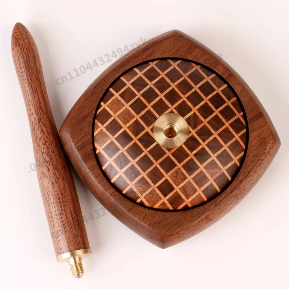 （Hot-selling product）Black Walnut Wood Detachable Swift – Premium Rotating Yarn Holder for Hand Knitting & Crocheting