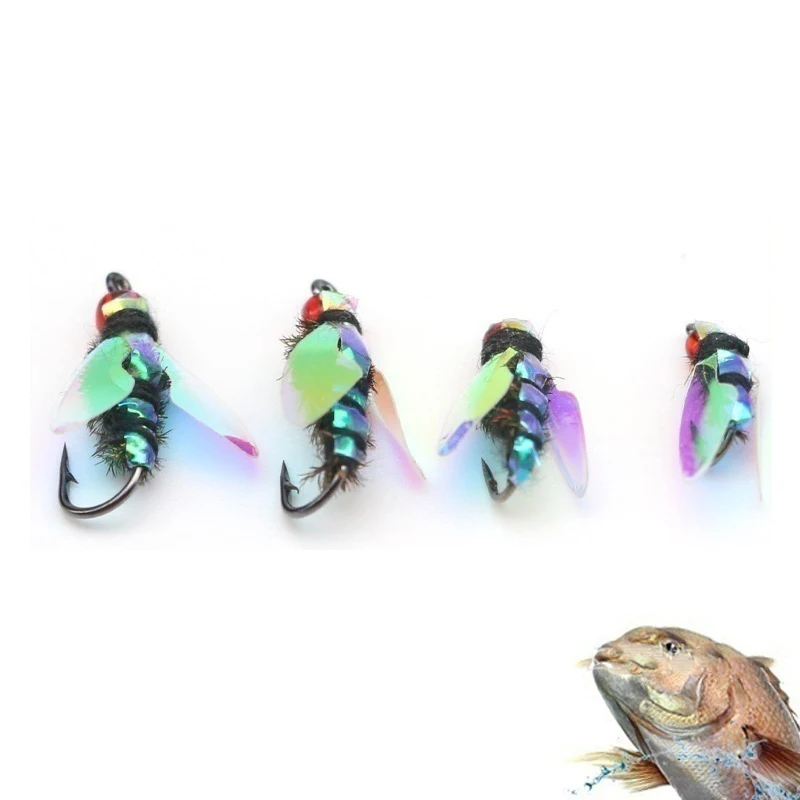 Fly Fishing Flies Fishing Lures With Hooks For Panfish Bass Trout Fishing Tools Fishing Lure Natural Insect Bait