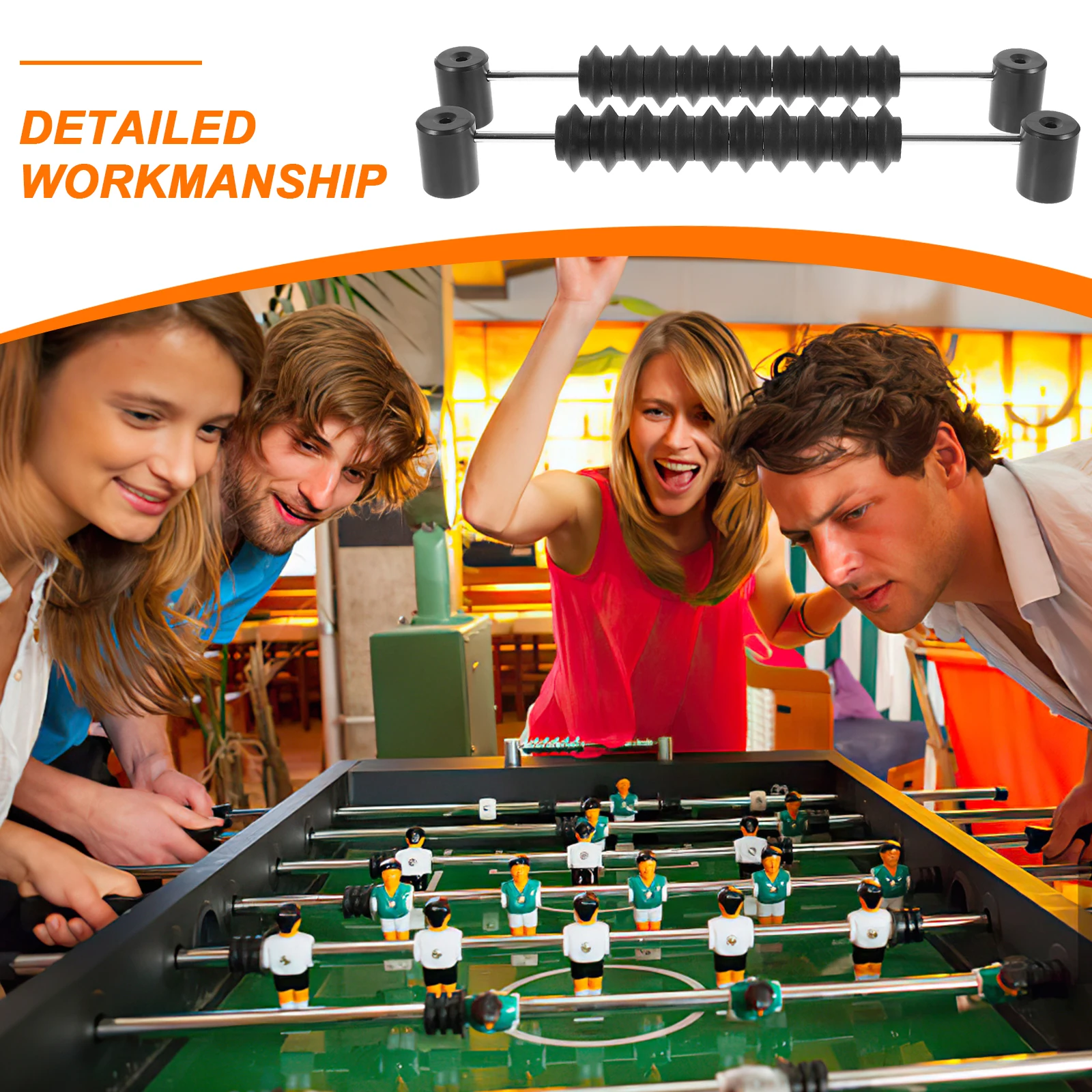 

2pcs Foosball Scorekeepers Durable Portable Scorer Counter Desktop Markers Multipurpose Units Football Table Accessories