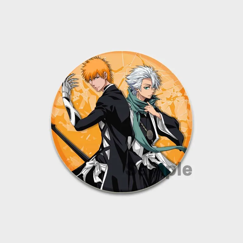 Fashion Jewelry Accessories Bleach Brooch Pins Anime Figure Rukia Renji Byakuya Kuchiki Byakuya Sajin Renji Shuuhei Badge Gifts