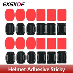 Helmet Adhesive Sticky Flat Curved Mounts For GoPro Hero 13 12 11 10 9 8 SJCAM Insta360 X2 X3 X4 DJI Osmo Action 5 4 3 2 Camera