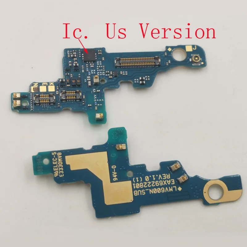 1Pcs Dock Plug Board Mic Microphone USB Charger Port Charging Connector Flex Cable For LG LM-V600 LMV600EA V600 V60 ThinQ 5G