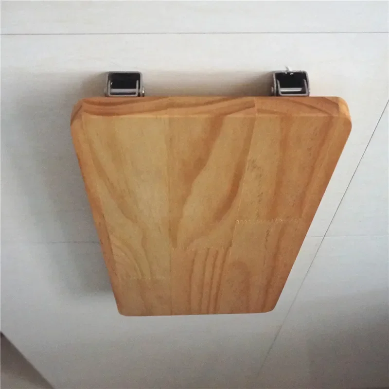 wall-mounted folding table solid wood folding table on the bedroom wall Simple wall dining table household wall punching