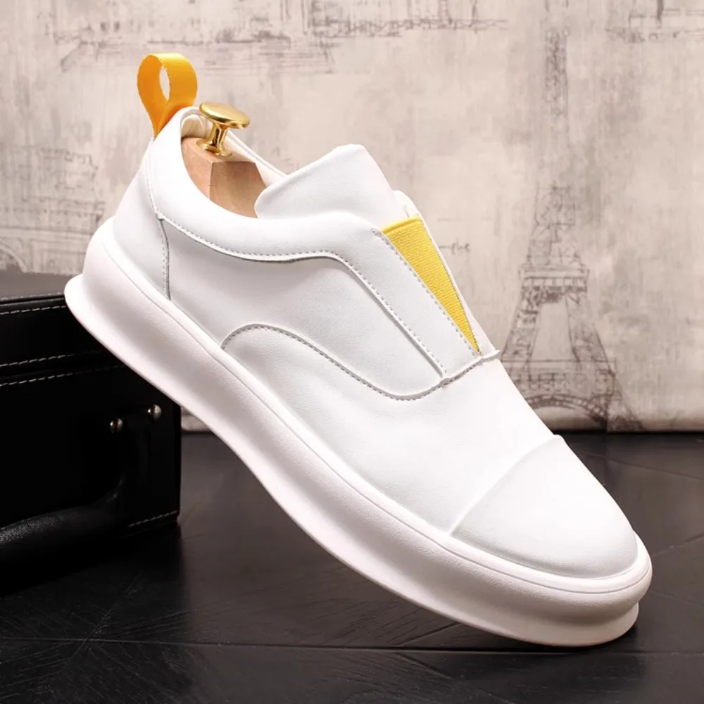 Men Loafers Shoes Casual Leather Shoes White Men's Casual Board Shoes Zapato Para Hombre zapatos de hombre