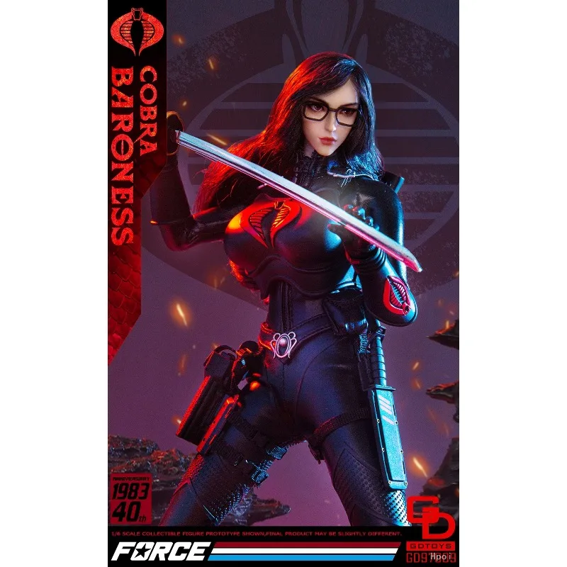 Novo estoque gtdoys original novo produto 1/6gd97009 cobra baroness boneca móvel modelo de brinquedo para meninos como presente colecionável