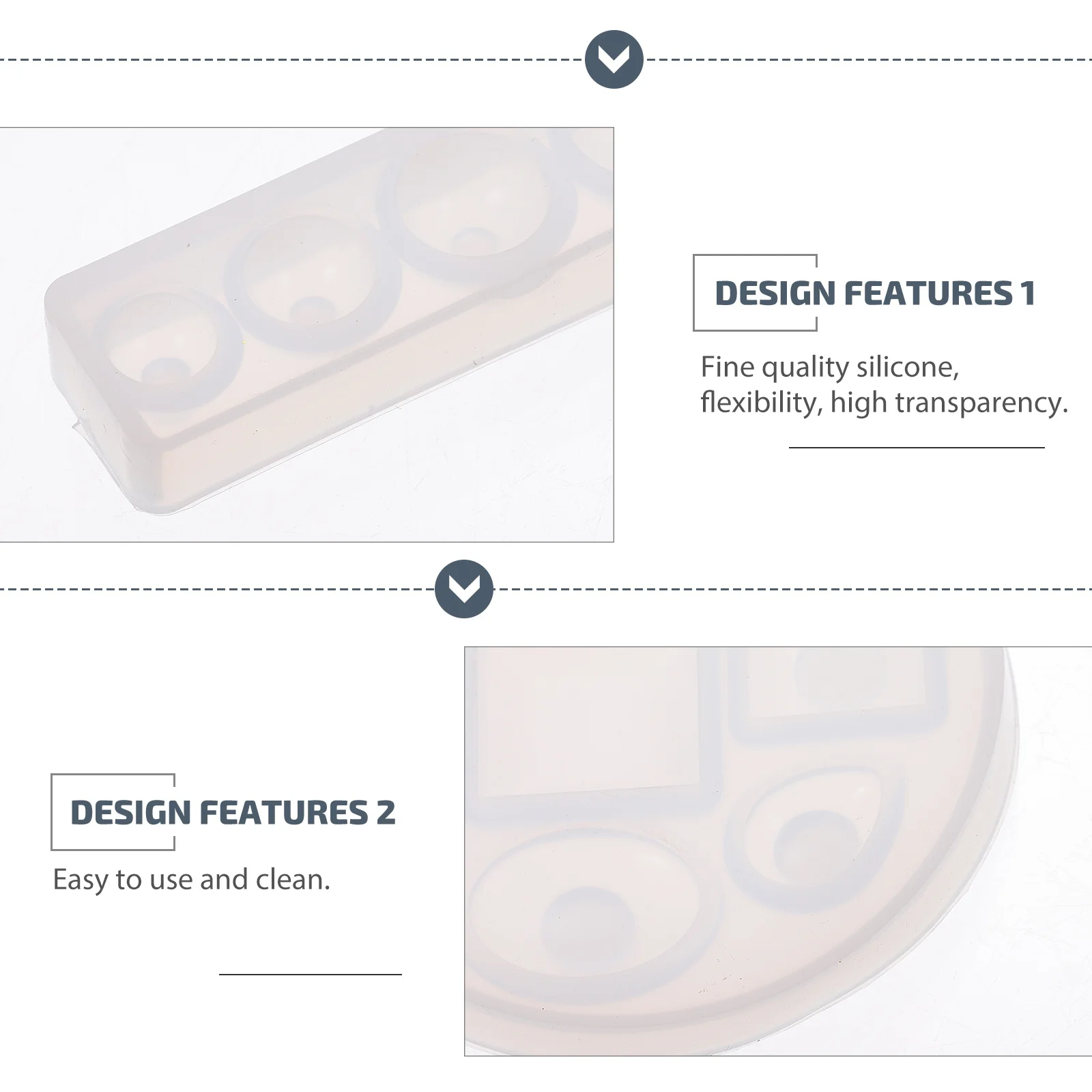 

5Pcs Silicone Time Stone Crystal Drip Mold Wear-Resistant Easy Demould DIY Jewelry Casting Mold Handmade Craft Moulds for Epoxy