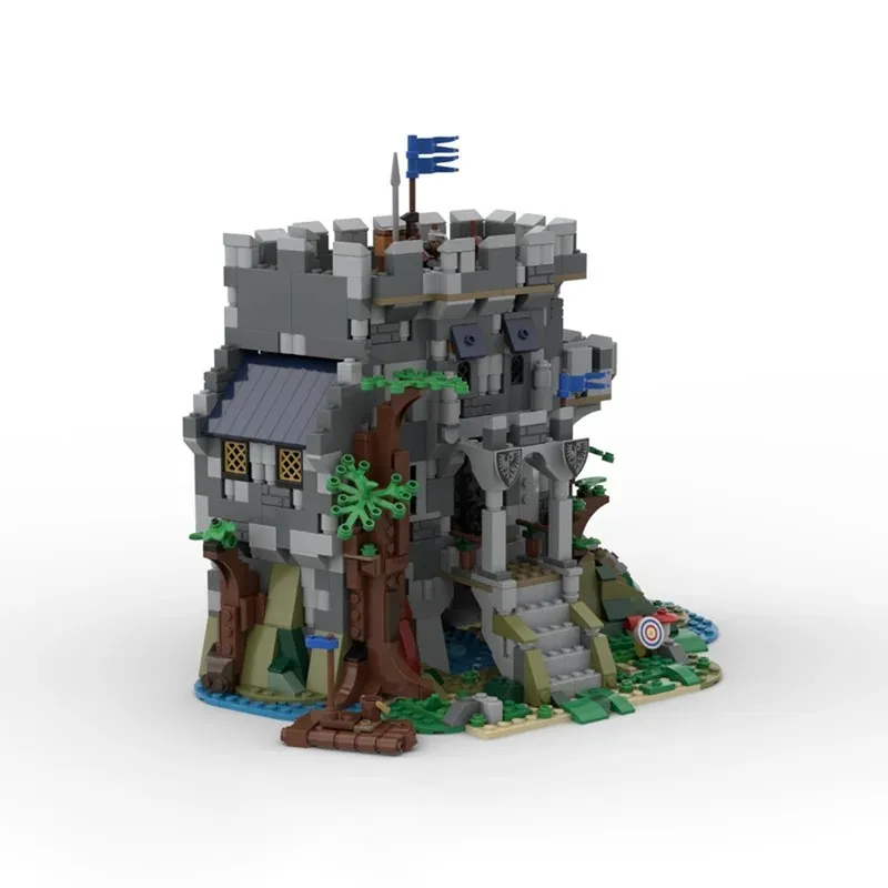 1141PCS Customized MOC Medieval Castle Model Castle In The Forest Building Blocks Technology Bricks Creative Assembly Toys Gifts