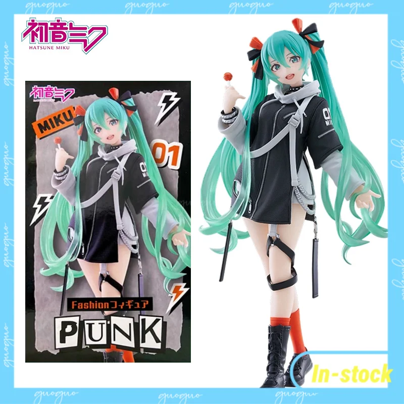 【在庫あり】オリジナルtaito-ファッション初音ミク-パンクバージョン-180mm-アニメ賞品フィギュア-コレクタブルモデル-おもちゃ-ギフト