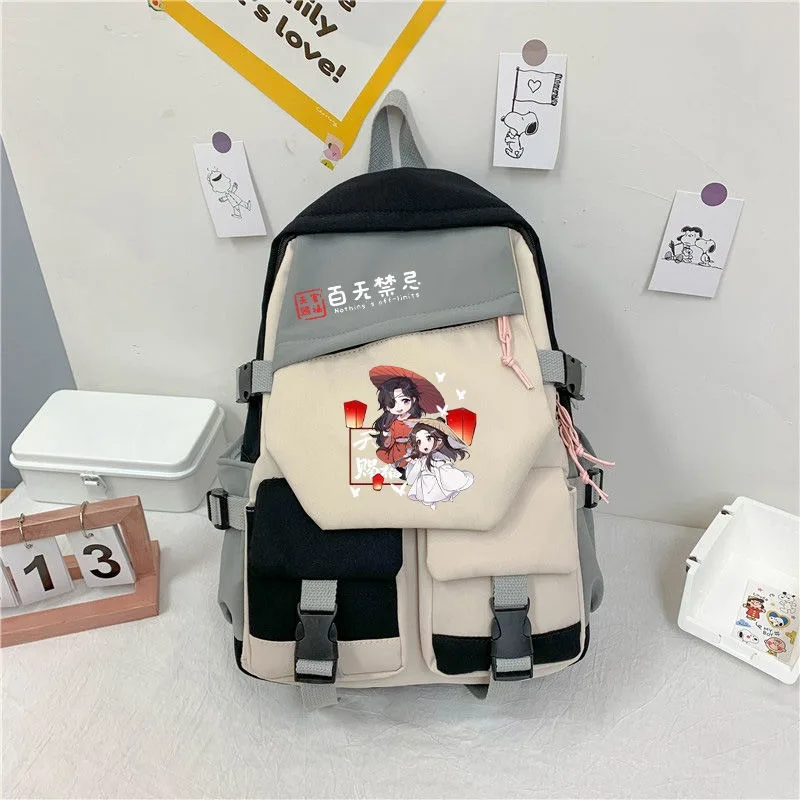 Heaven officials blessing Tian guan ci fu Student Kids Teens School Bags, Large Capacity Mochilas Anime Backpacks For Girls Boys