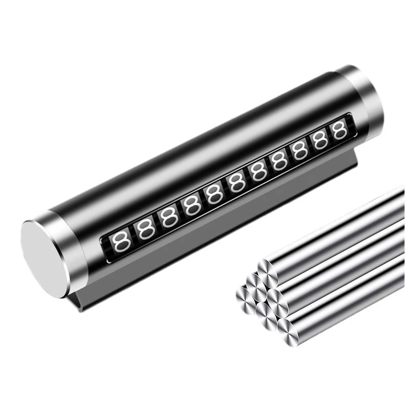 

Новая металлическая временная парковочная карта для автомобиля с вращающимся номерным знаком, алюминиевые наклейки, аксессуары для стайлинга авто