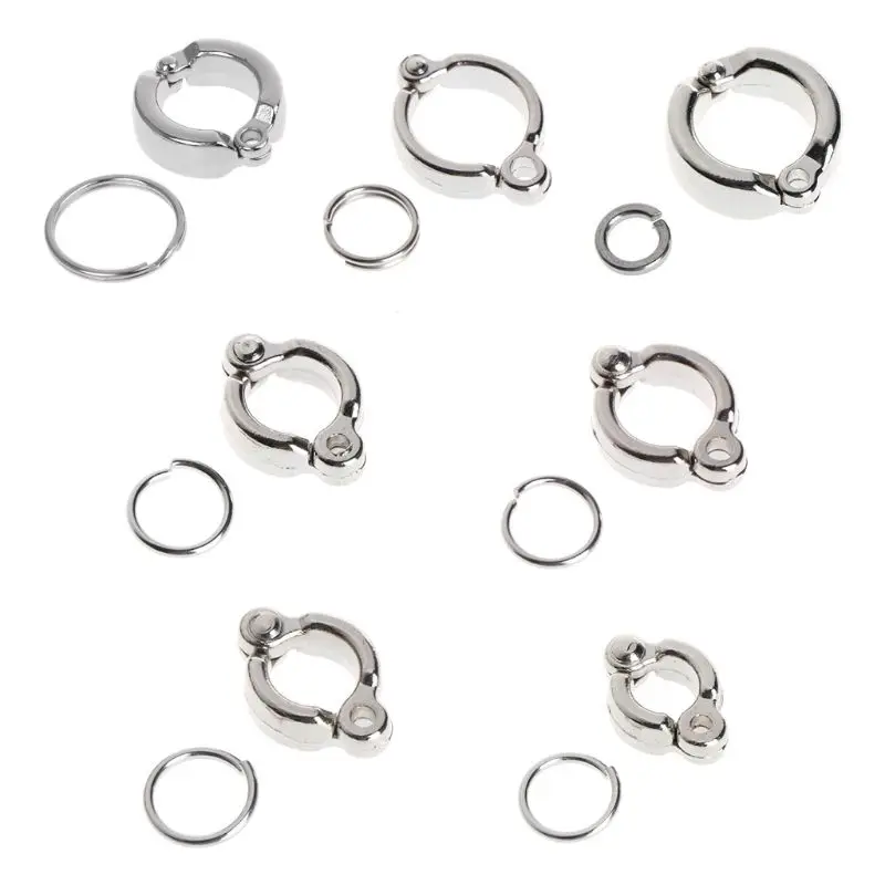 Bird Foot Ring Alloy Leg Rings Active Opening Metal Clips for Parrot for Pigeon Finch for Dove Outdoor Flying Multiple S