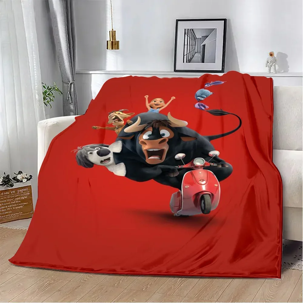 

Ferdinand Cartoon Printed Throw Blanket Soft Warm and Comfortable for Home Travel Picnics and Birthday Gifts