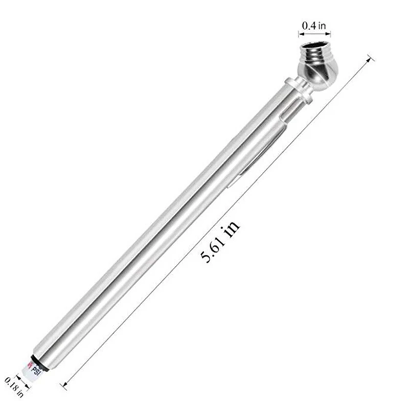 

3Pcs Metal Pencil Tire Pressure Gauge 5-50 PSI Universal For Car Motorcycle Bicycle