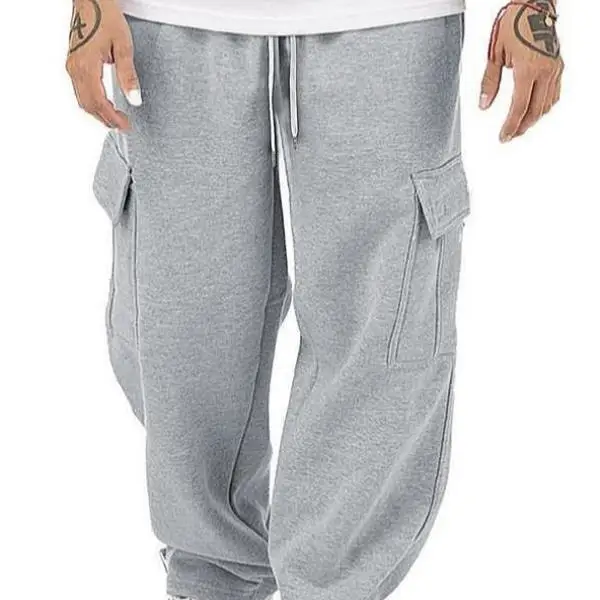 

New Men's Casual Pants High Waist Straight Leg Sle Neutral G Other Fabric 00% Winter Collection FBU3069