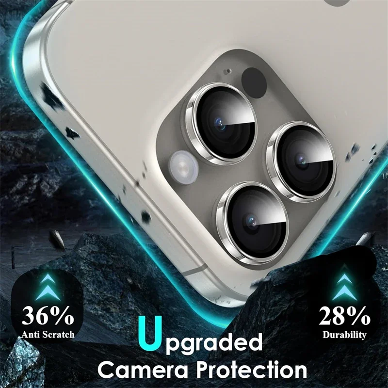 Ultra-thin Clear Glass Camera Lens Protector Case for IPhone 14 15 13 11 16 Pro Max Plus 12 Mini IPones IPhone16 Bumper Cover