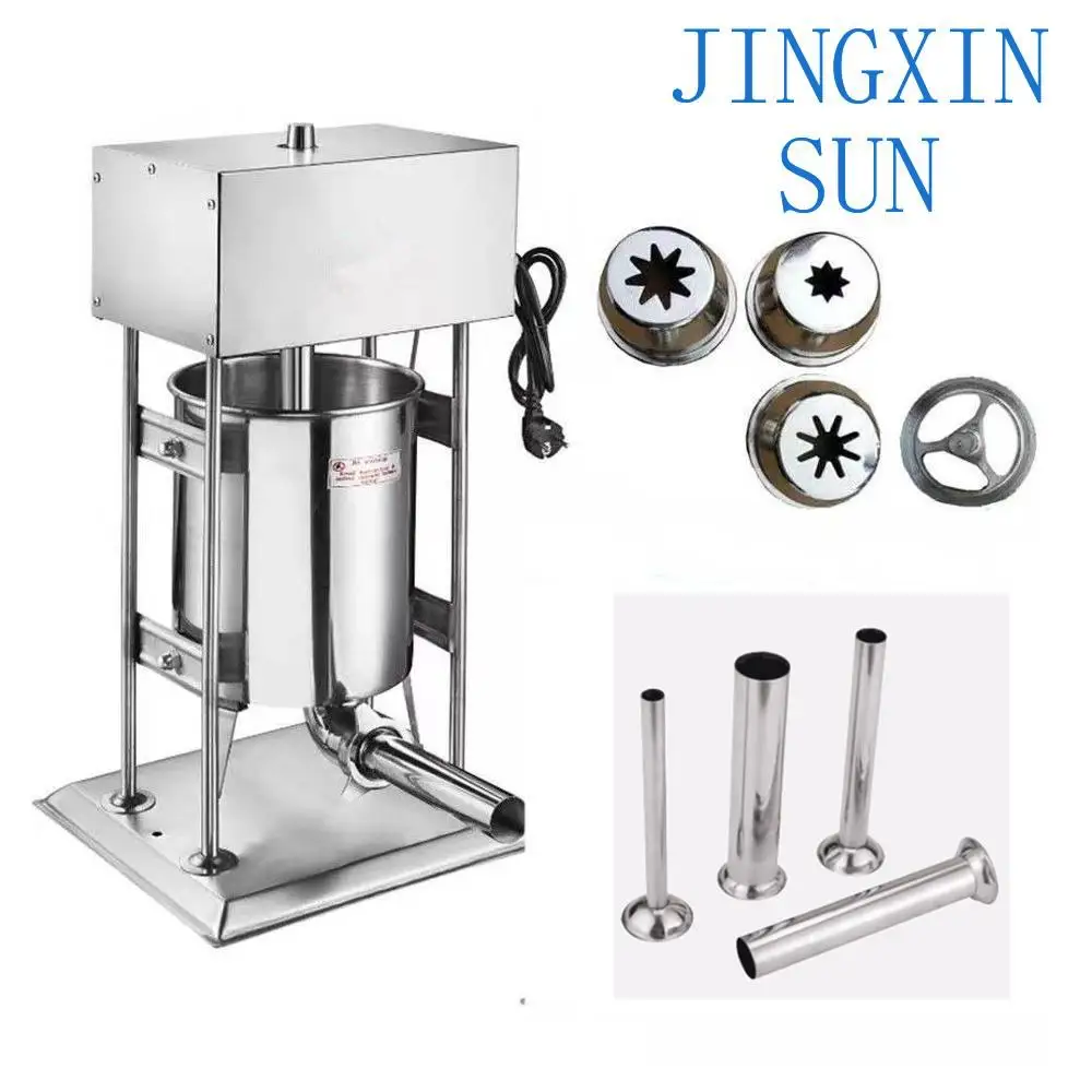 10 l elektrische automatische Churros-Maker-Maschine, kommerzielle Churro-Maschine aus Edelstahl mit 4 Formen,