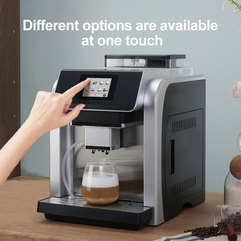 

Commercial New Cappuccino Coffee Maker Fully Automatic Espresso Coffee Machine With Milk