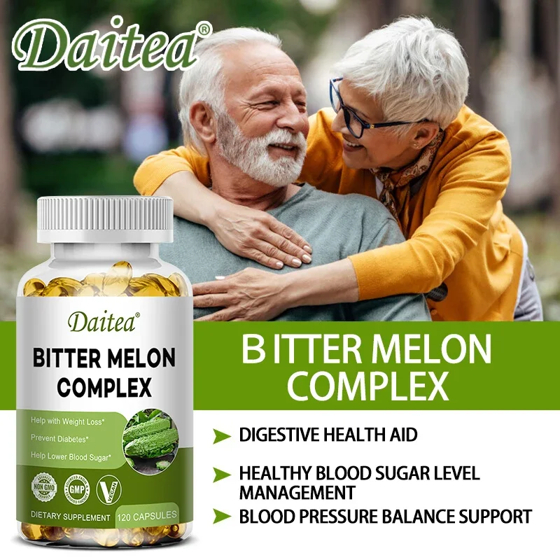 Daitea Bitter Melon 2500 Mg - 120 Veggie Capsules, Non-GMO & Gluten-Free Extract | Multi-Supplement