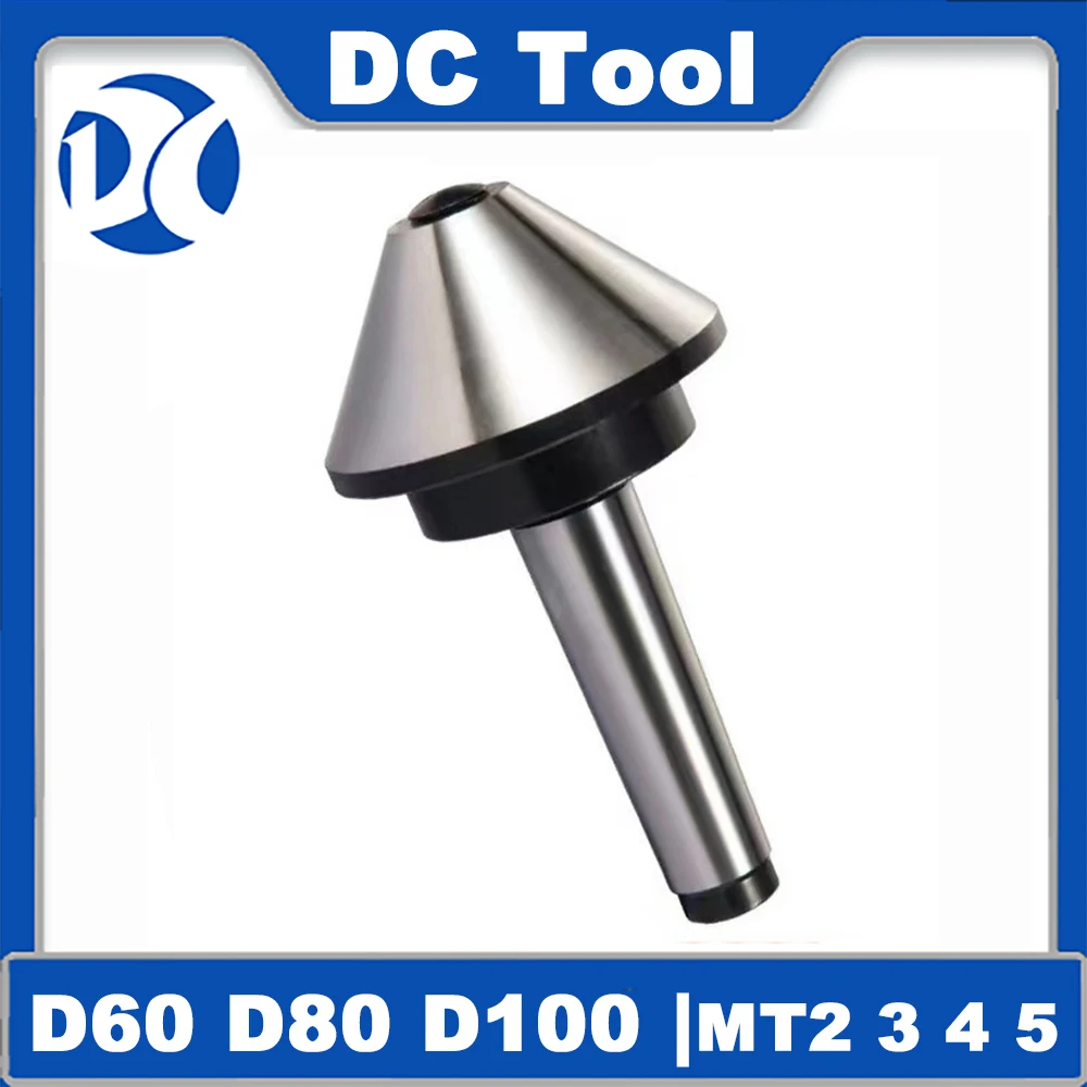 D100 D80 D63 D60 MT2 MT3 MT4 MT5 Morse Tapper Cone Mushroom Head Center Umbrella-type Rotating Center CNC Lathe Live Tool Holder