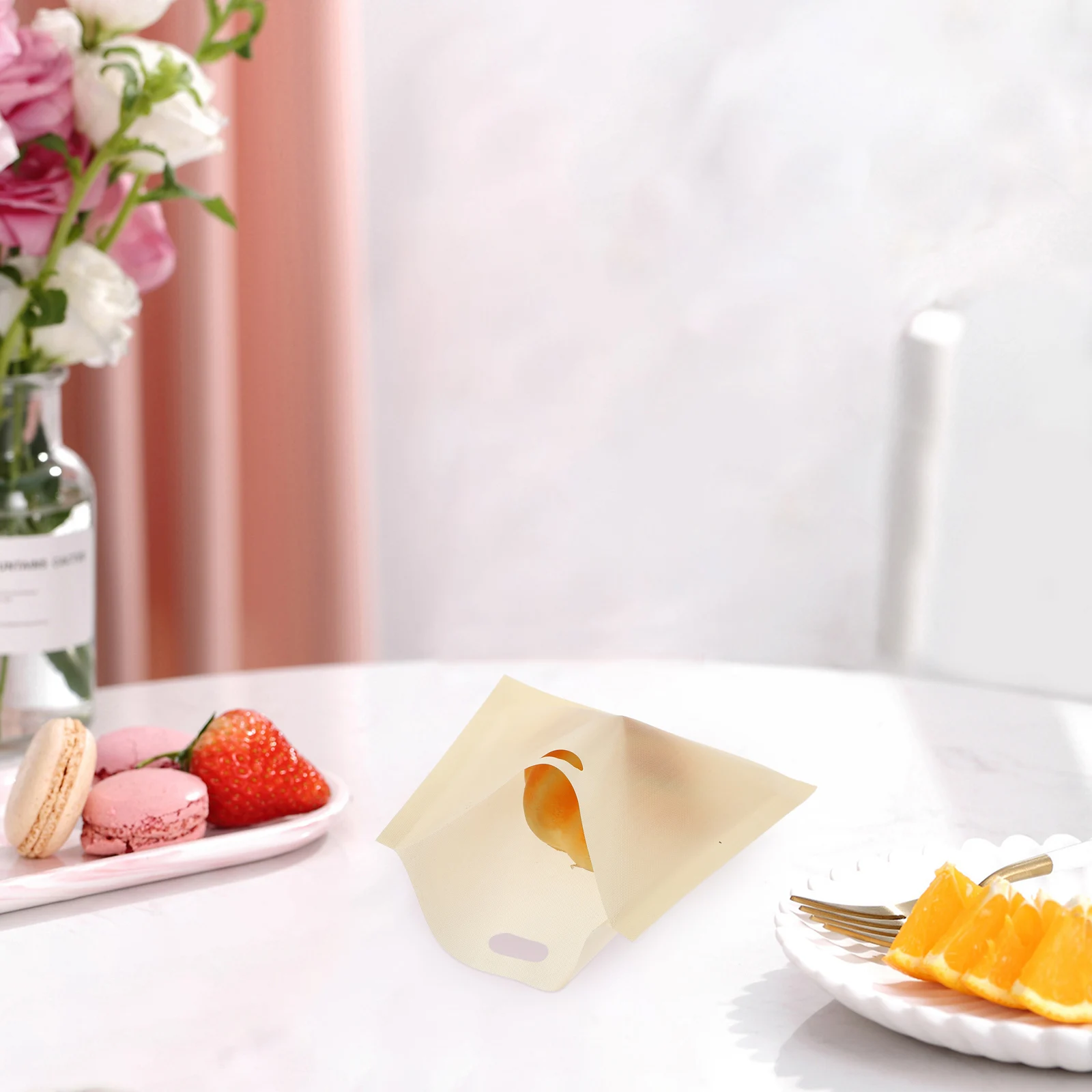 5 Stück sichere Materialien Toasterbeutel, antihaftbeschichtet, hitzebeständig, wiederverwendbar, für Toasts, Sandwiches und Pommes Frites