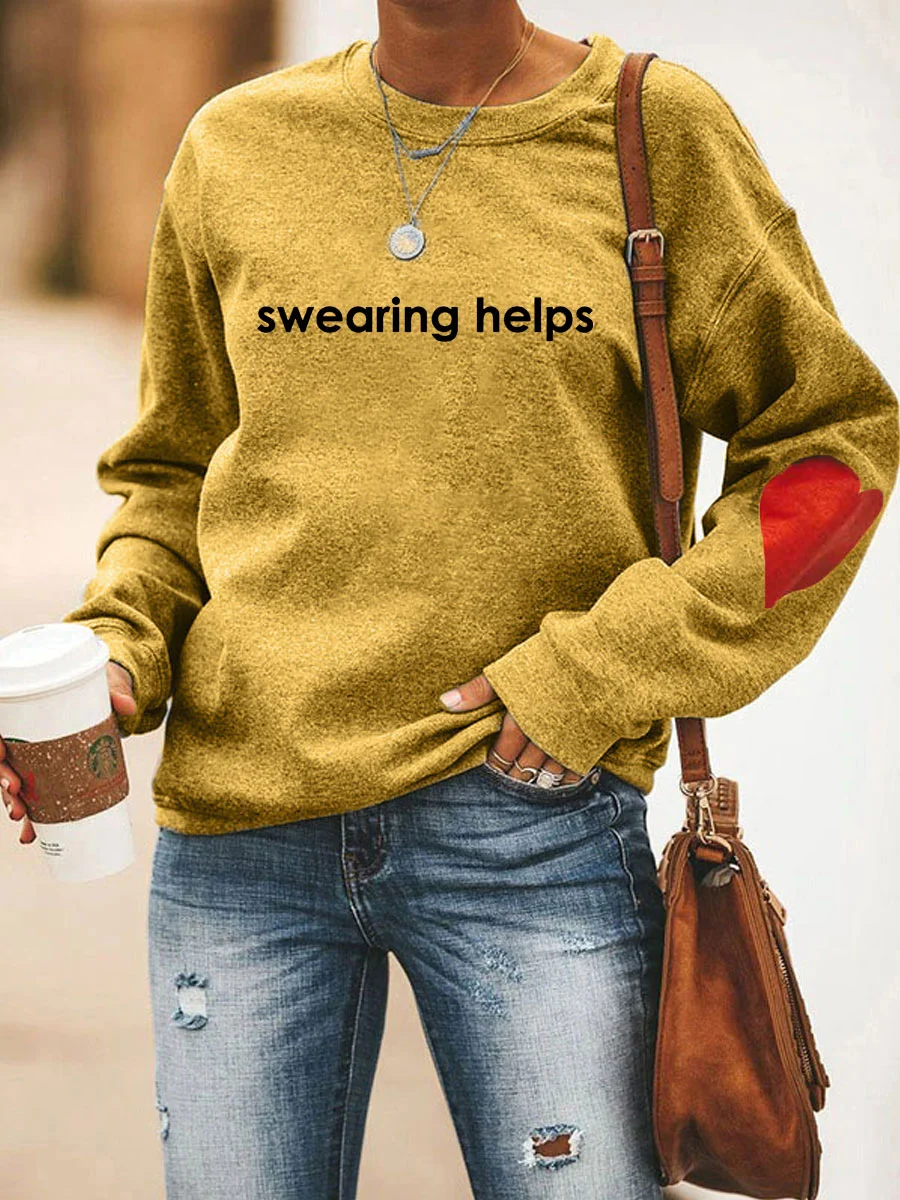 Hot Sale Fashion Street Casual Women Sweatshirt Swearing Helps Warm Slogan Female Sweater Voguish Cool Individuality Girl Tops