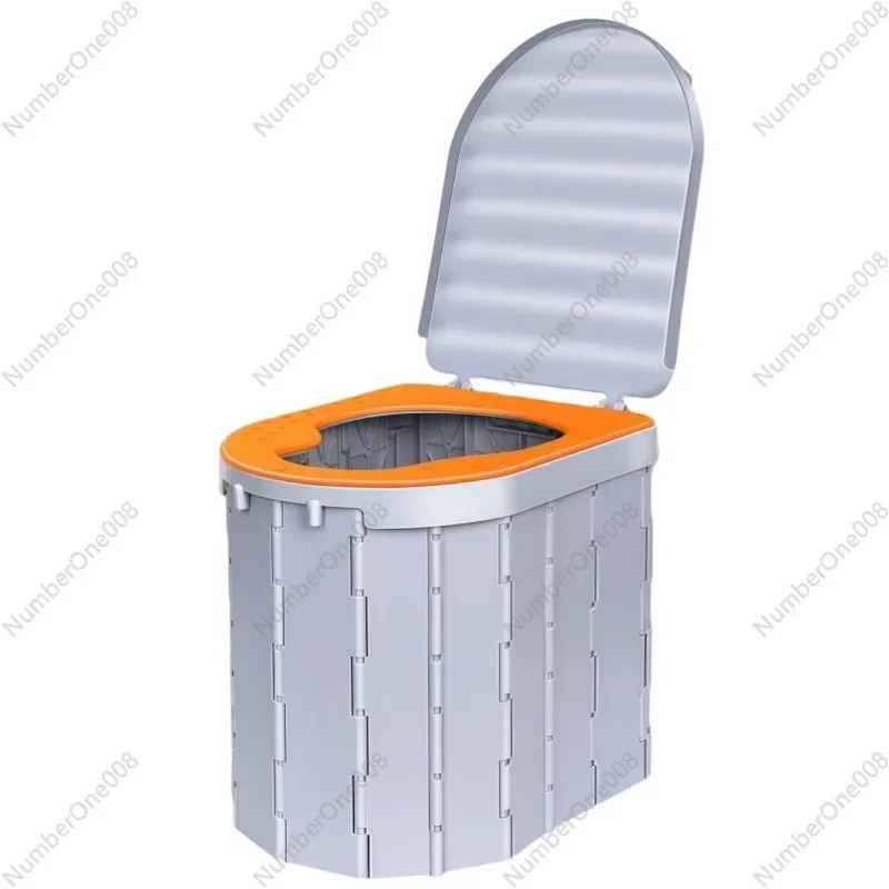 Travel Outdoor Car-mounted Folding Toilet Portable Emergency Camping Toilet Self-driving Tour Adult Women Can Use In Car